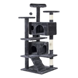Arbol De Gato Casa Muebles Condominio 1.3m Alto Yaheetech Color Gris Oscuro