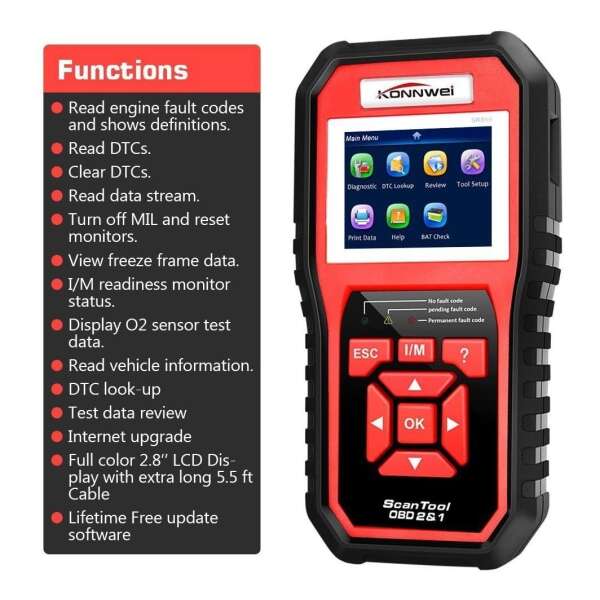 Escáner Konnwei Obd2, Escáner Código Diagnóstico Automotriz - Image 2