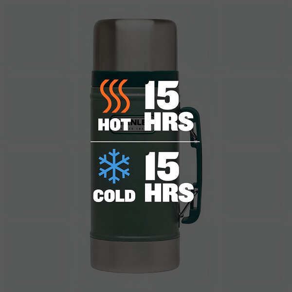 Stanley Frasco Para Alimentos Clásico Al Vacío, 24oz Green Hammertone - Image 4