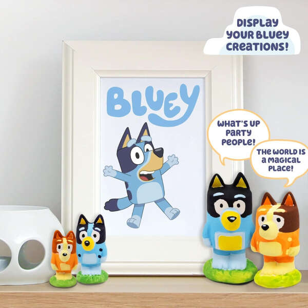 Bluey Pinta Tus Propias Figuras Figuras De Bingo De Cerámica - Image 4