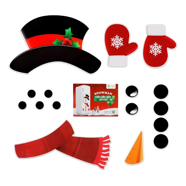 D-fantix Juego De 16 Imanes Para Refrigerador Navidad Color Varios Muñeco De Navidad - Image 3