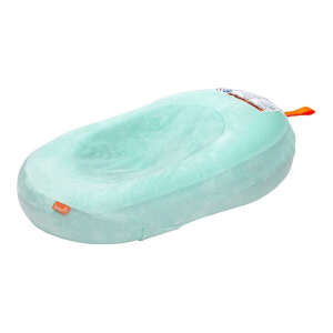 Bañera Bebe Inflable Con Funda De Microfibra Secado Rapido Color Celeste