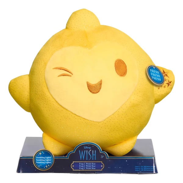 Disney Wish Peluche Estrella Mágica Con Luces Led 25cm Deseo Color Amarillo - Image 3