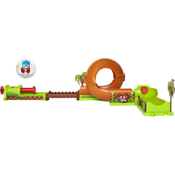 Set De Juego Sonic The Hedgehog Zona Colina Verde Pinball Color Verde Claro - Image 3