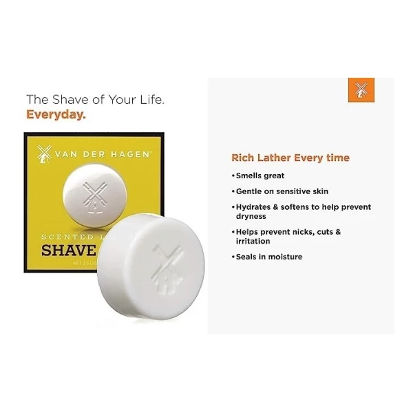 Jabón Afeitar Con Fragancia Para Hombre Van Der Hagen - Image 2