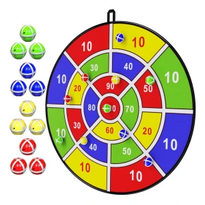Bootaa Tablero De Dardos Grande Con Pelotas Adhesivas Color Variados Juego De Dardos