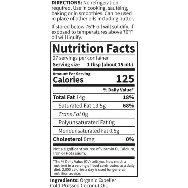 Aceite De Coco Orgánico Extra Virgen 414ml Garden Of Life - Image 3
