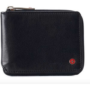 Alpine Swiss Rfid Cartera Para Hombre O Mujeres Color Negro 1