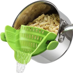 Colador De Silicona Con Clips, Se Adapta A Todas Las Ollas