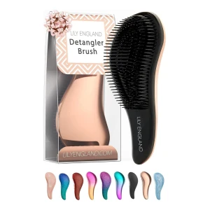 Lily England Cepillo Desenredante Para Todo Tipo De Cabello Color Oro Rosa