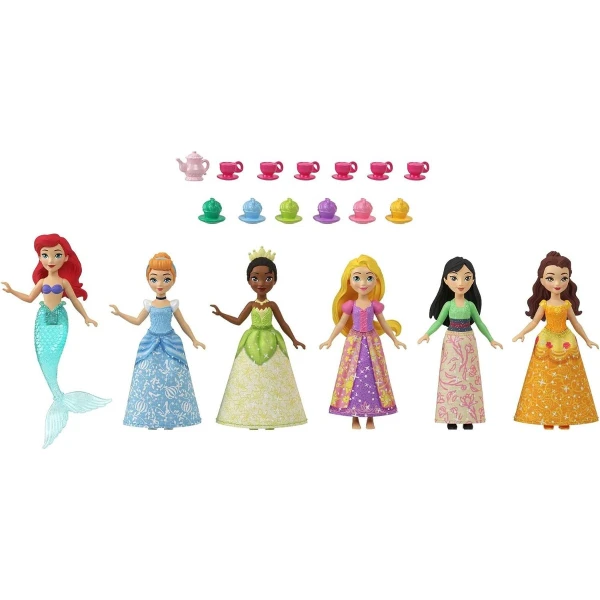 Mattel Disney Princess Juego De Fiesta De Muñecas Pequeñas. - Image 3