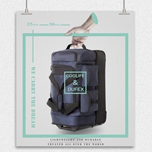 Coolife Rolling Duffel Bolsa De Viaje Con Ruedas 8 Bolsillos - Image 2