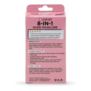 Nail-aid Manicura Desnuda 8 En 1, Transparente Francés 15 Ml - Image 3