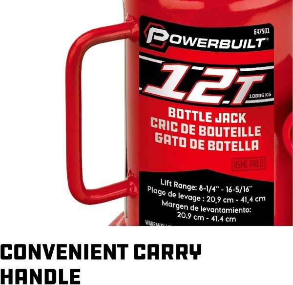 Gato De Botella De 12 Toneladas, Alltrade Powerbuilt 647501 - Image 4
