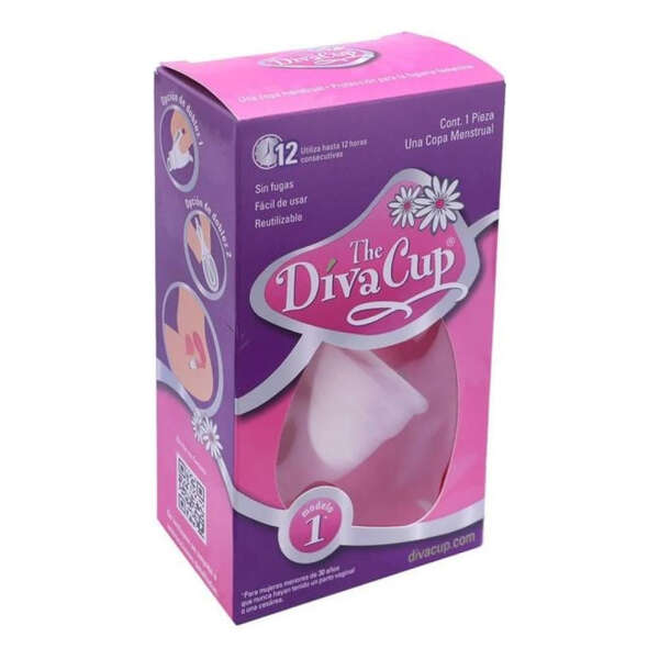 Copa Menstrual Diva Cup Modelo 1 Caja Con 1 Pieza Color Blanco - Image 3