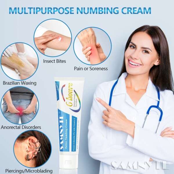 Samnyte Crema Anestésica Para Tatuajes Sin Dolor, De 6 A 8 H - Image 4