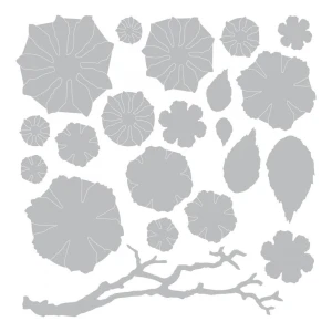 Sizzix Juego De Troqueles Diseño Floral Paquete De 21 Forma De La Perforación Floral Andrajoso - Image 3