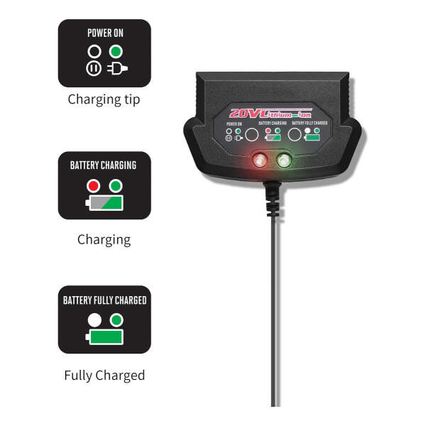 Avid Power Cargador De Iones De Litio De 20 V Máx - Image 4