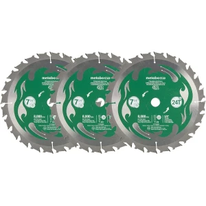 Hojas De Sierra Circulares Metabo Hpt, 7-1/4 Pulgadas