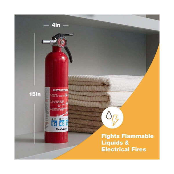 First Alert Extintor Multiuso Hogar, Home1 , Color Rojo - Image 3