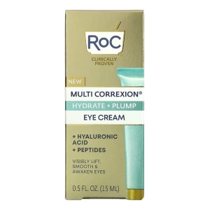 Roc Crema De Ojos-hidrata Y Rellena Con Acido Hialurónico Tipo De Piel Todo Tipo De Piel El Ácido Hialurónico Al 1,5 % Rellena Visiblemente Las Líneas Finas, La Cafeína Ayuda A Deshinchar Las Ojeras.