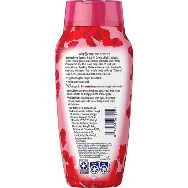 Gel De Baño Vagisil Lavado Femenino Rosas Todo El Día Pack 3 - Image 2