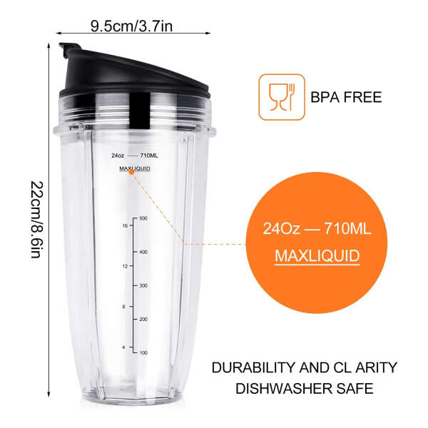 Vaso De 24oz Ninja Compatible Con Bl480 Bl490 Ninjavaso24 - Image 4