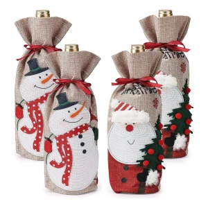 Mr. Pen - Bolsas De Vino De Navidad, Paquete De 4