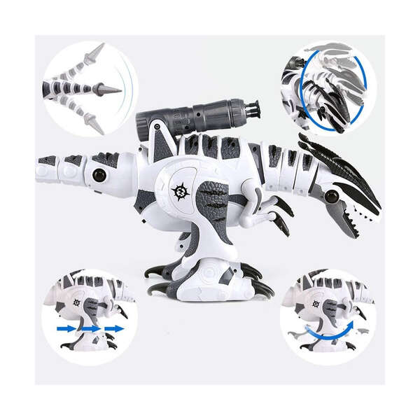 Fistone Rc Robot Dinosaurio Inteligente Inteligente Intelige Color Blanco - Image 4