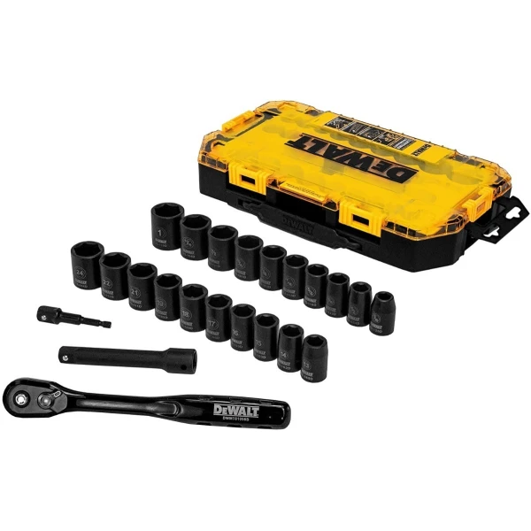 Set De 23 Piezas De Llaves Tubo De 1/2 Impacto. Dewalt Caja - Image 2