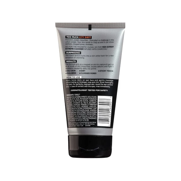 Gel Limpiador Facial Con Carbón 150 Ml L'oreal Men Expert Tipo De Piel Todo Tipo De Piel - Image 2