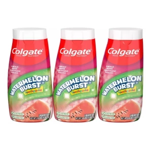 Colgate Kids 2en1 Pasta/enjuague Anti-caries, Sandia Pack 3