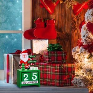 Calendario De Adviento De Cuenta Regresiva De Navidad 2023 Color Verde - Image 5