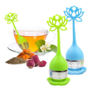 Filtro Infusor De Té Paq 2 Bolas De Té De Acero Inoxidable Color Verde