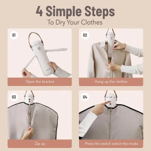 Sanivery Secador De Ropa Portátil Con Temporizador - Image 4