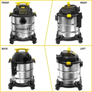 Aspiradora Stanley Sl18116 4 Hp Para Uso En Seco O Mojado. Color Negro/plateado - Image 3