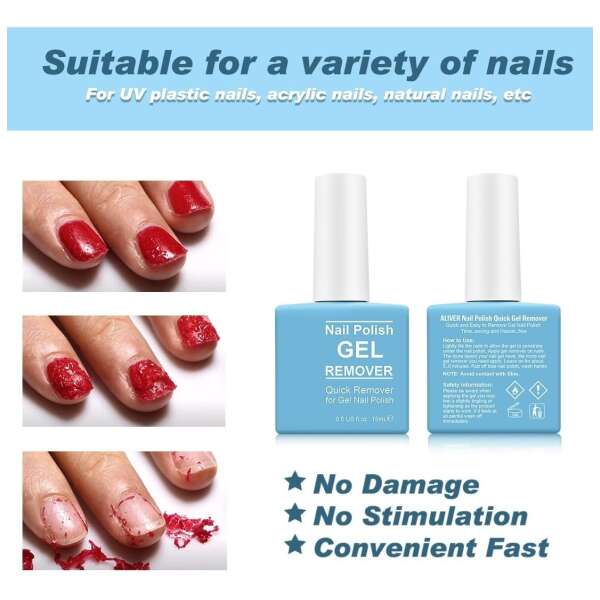 Removedor Esmalte De Uñas Gel Polish Magic Off Nail (3 Pack) - Image 4