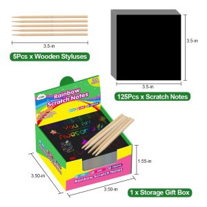Zmlm Juego Manualidades 125hojas Para Rascar,crear Y Dibujar - Image 5