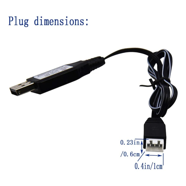 Blomiky 2 Pack 7.4v 1a Usb Charger Cable With Xh-3p Plug 2ud - Image 3