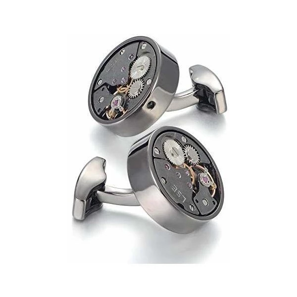 Merito Oceano Movimiento Mecanico Gemelos Reloj Steampunk Me - Image 5