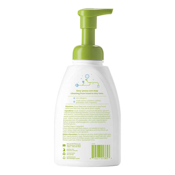 Babyganics Champu Para Bebe Y Gel De Baño Sin Perfume 3 Pack - Image 2