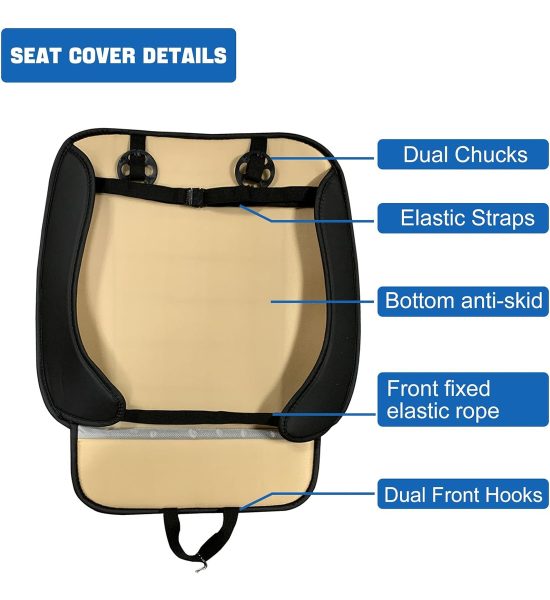 Envoltura De Bordes 2pc Coche Asiento Delantero Cojin Cubier - Image 4