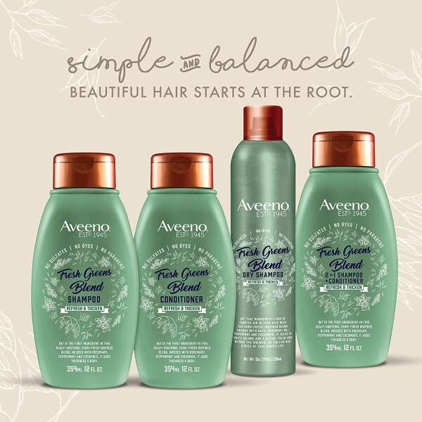 Aveeno, Shampoo Con Romero, Menta Y Pepino Que Nutre 354ml - Image 4