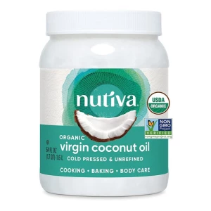 Aceite De Coco Orgánico Sin Refinar 100% Puro 1.6 Lts Nutiva