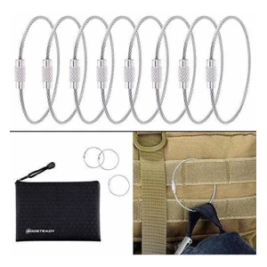 Boosteady Paquete De 10 Hilo Resistente De Acero Cable Llave