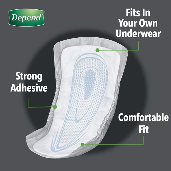 Depend Protectores Incontinencia Hombres, Máxima Absorbencia Talla Unitalla - Image 3