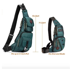 Bolso Honda Nicgid Mochila Bandolera Para Hombre Lysb01mz3hk Color Verde Oscuro 2 Diseño De La Tela Liso - Image 2