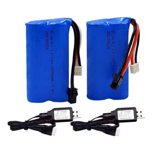 Set 2 Baterías Blomiky H101 7.4v 1500mah Para H105 H103 H101