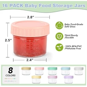 Recipientes De Vidrio Para Almacenar Alimentos De Bebés - Image 3