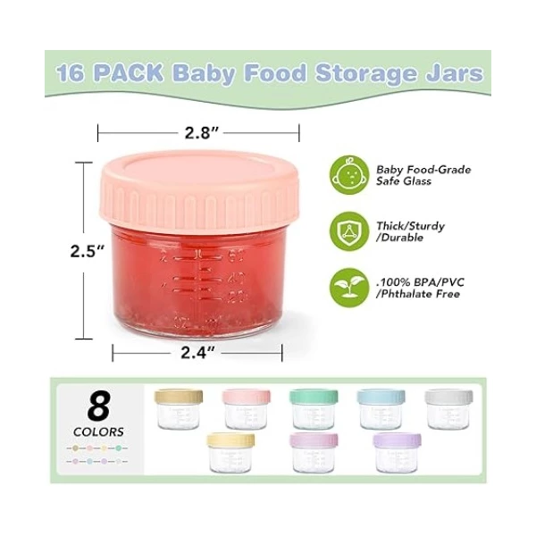 Recipientes De Vidrio Para Almacenar Alimentos De Bebés - Image 3